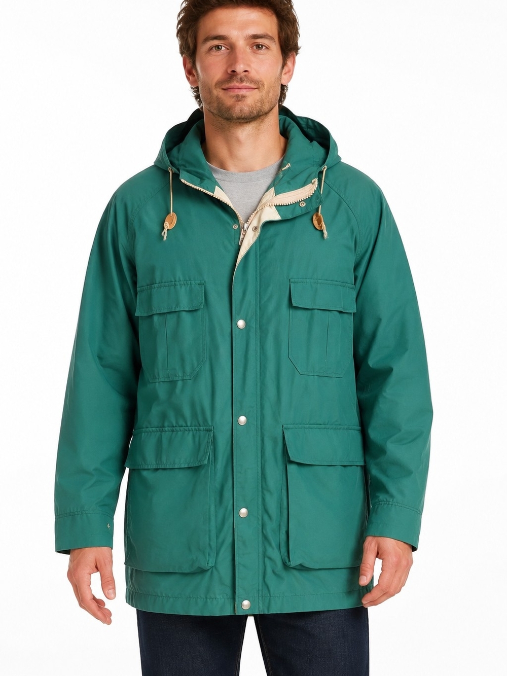 Vintage L.L.Bean Baxter State Parka Men’s Large Spruce Green Made USA utility